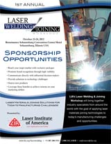 Laser Welding & Joining Workshop - Sponsorship opportunities