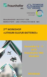 2nd Workshop "Lithium-Sulfur-Batteries" - Program