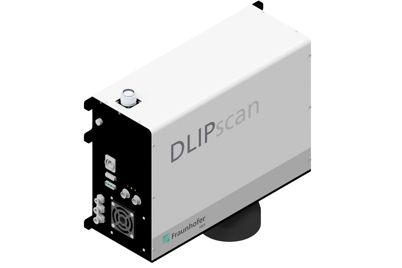 DLIPscan-Modul zur scannerbasierten Bearbeitung von Oberflächen.