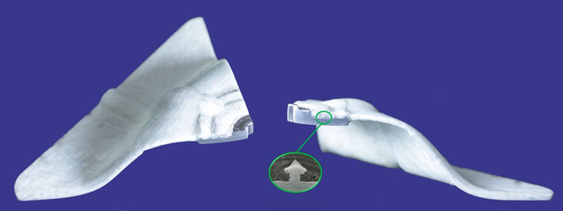 Glasfaser-Polypropylen-Federbeindom mit direktgefügtem Edelstahl-Domlager