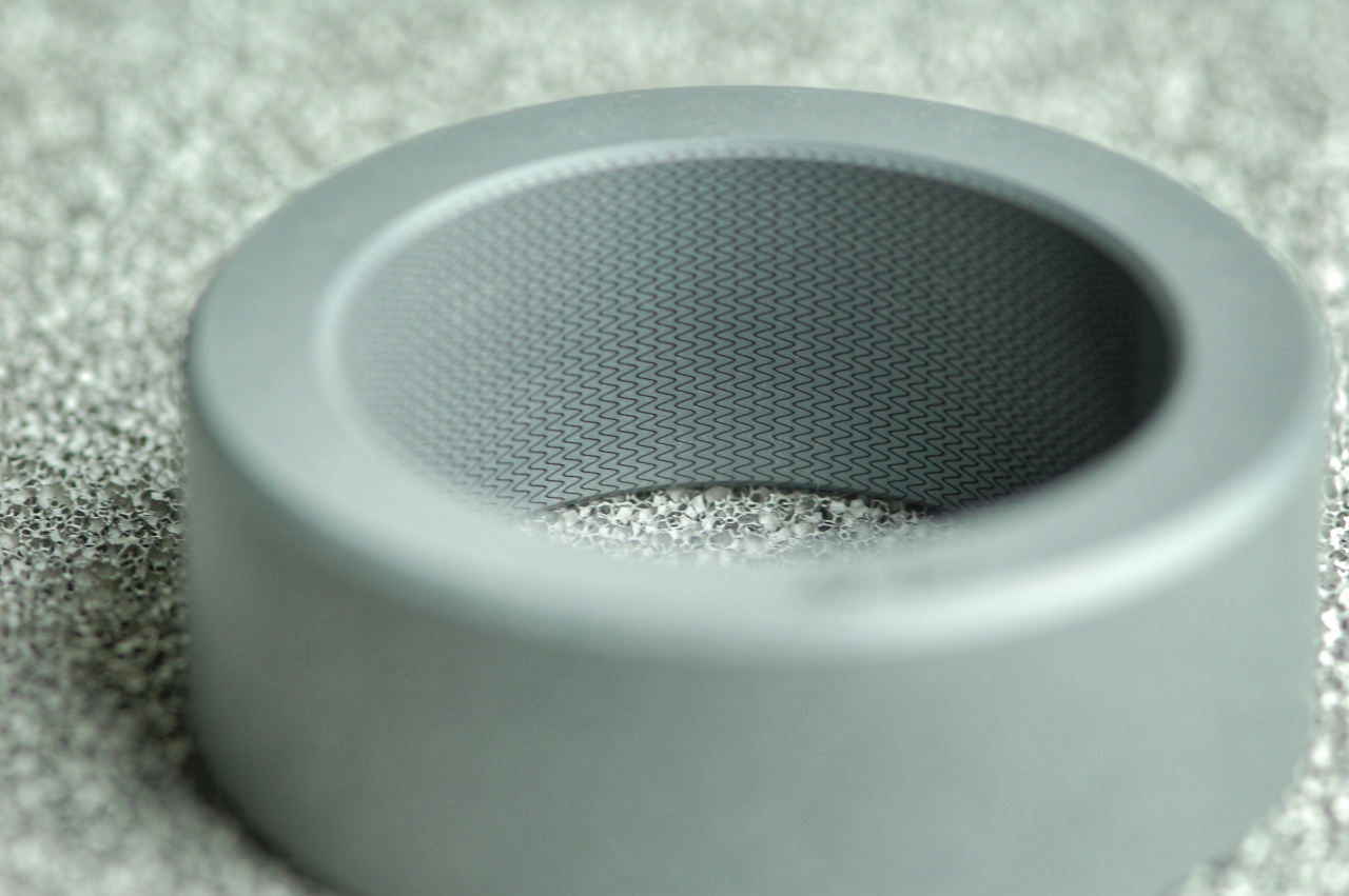 Fraunhofer IWS laser-structured ceramic plain bearing.