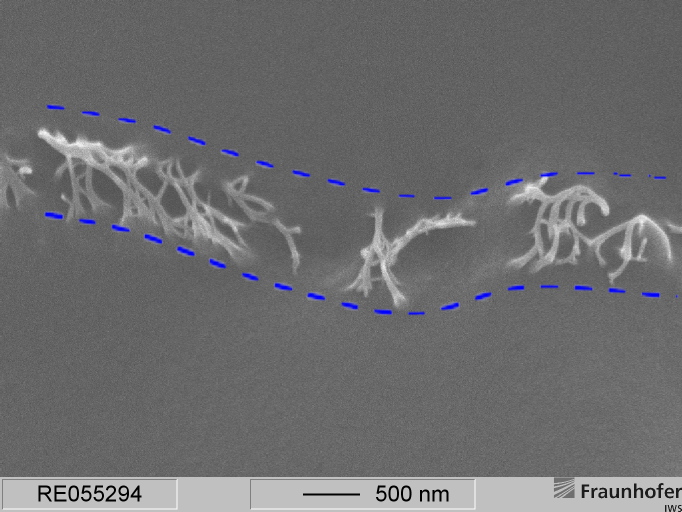 Dünne Elektrodenschicht aus flexiblen Carbonnanofibrillen eingebettet im dielektrischen Silikonelastomer