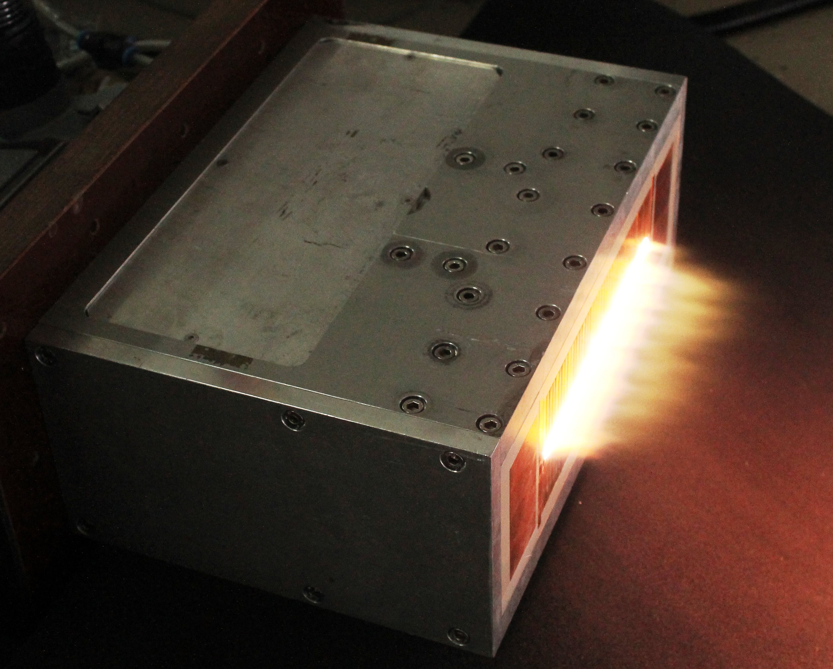 LARGE plasma source, width: 150 mm, plasma: Ar-N2 LARGE plasma source, width: 150 mm, plasma: Ar-N2