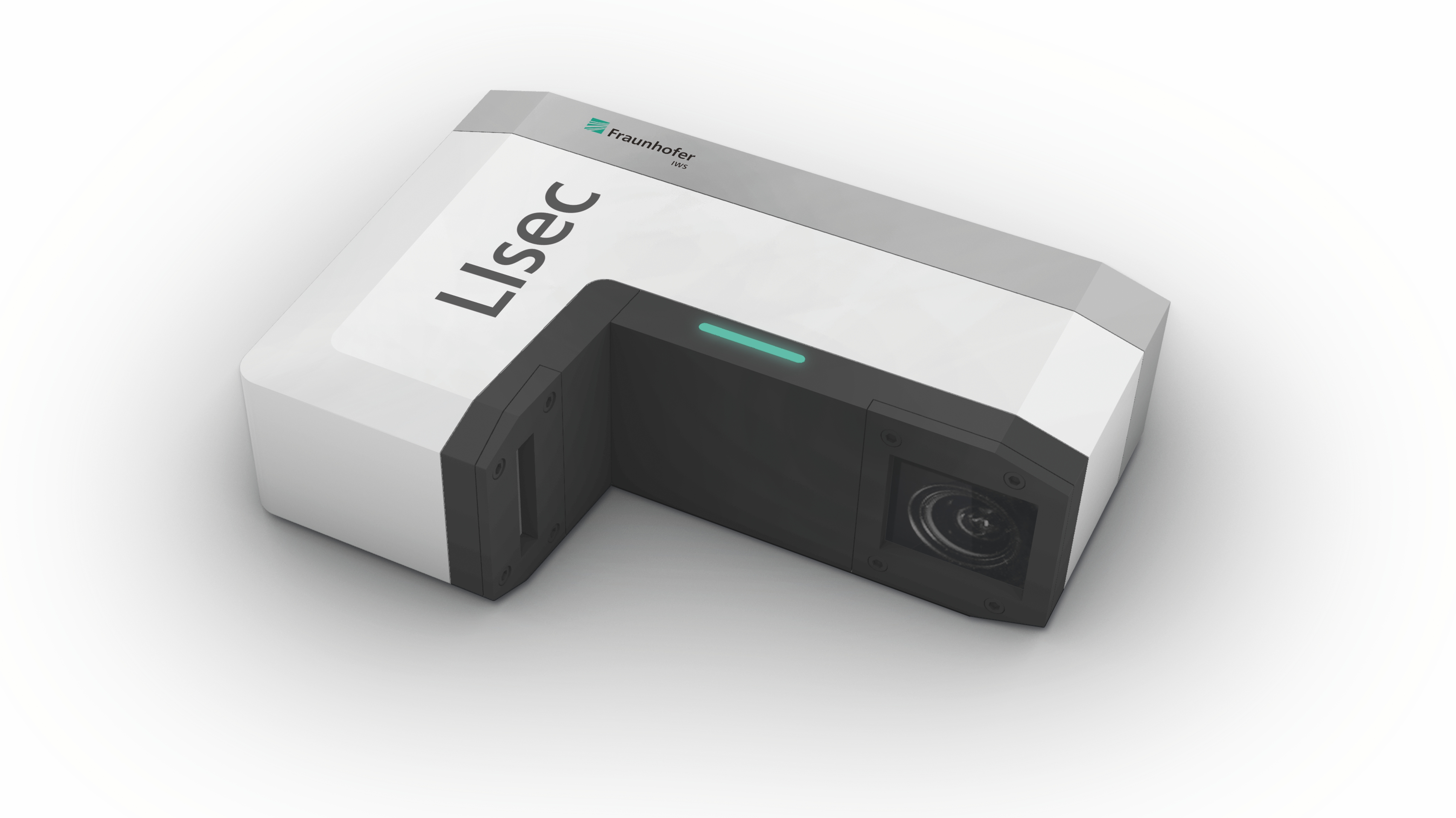 The abbreviation “LIsec” stands for “Light Section” and reveals the principle: A measuring laser scans the powder flow after leaving the nozzle.