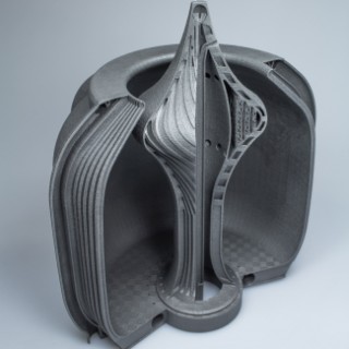A design demonstrator for an additively manufactured aerospike nozzle.