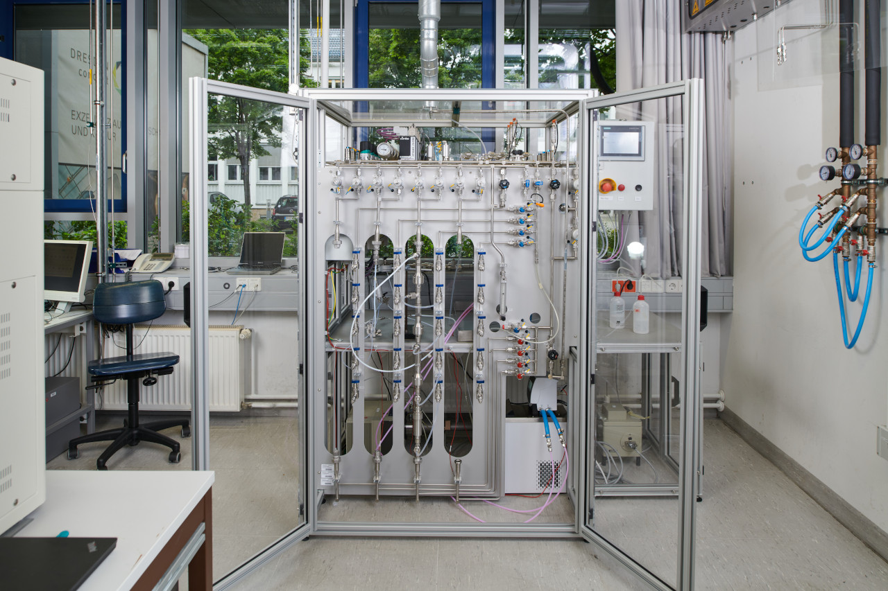 Multi-adsorption system at Fraunhofer IWS.