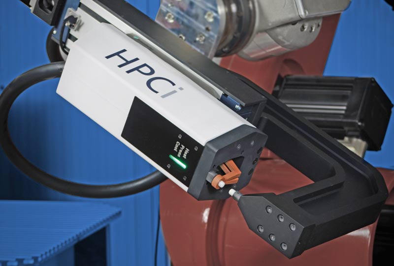 HPCi® joining gun for metal to plastic joining within seconds.