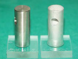 Cylinder specimen glass/metal