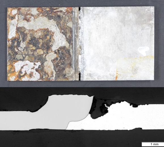 Corrosion analysis of steel-aluminum transition joints Corrosion analysis of steel-aluminum transition joints