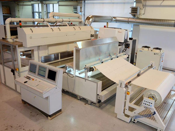 Laser assisted airbag production system Contilas 2500 2Sc of Held Systems Deutschland GmbH.