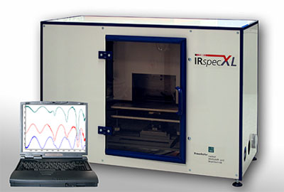 IRspecXL- measuring device for infra-red spectroscopic investigations of surface- and film systems