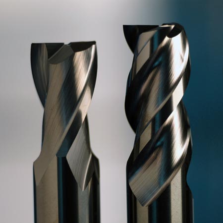 Diamor® coated end mills for machining aluminum